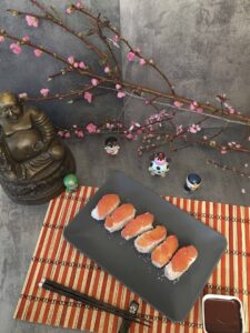 Sushi au chocolat blanc