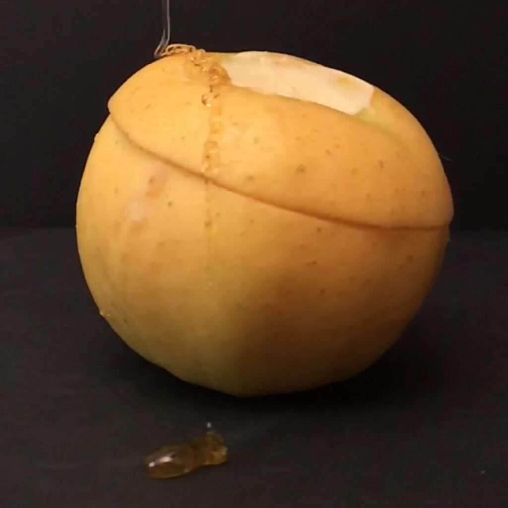 Pomme gourmande à la crème de spéculoos