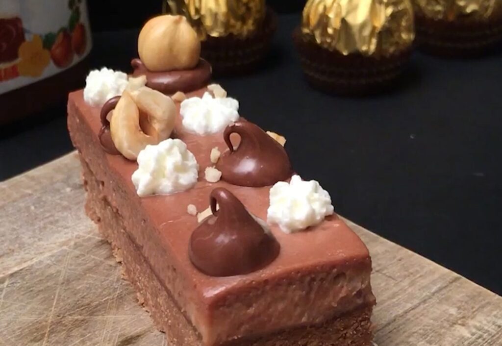 Barre de cheesecake Nutella