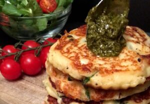 Pancakes de mozzarella