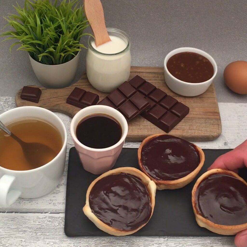 Tartelette choco caramel