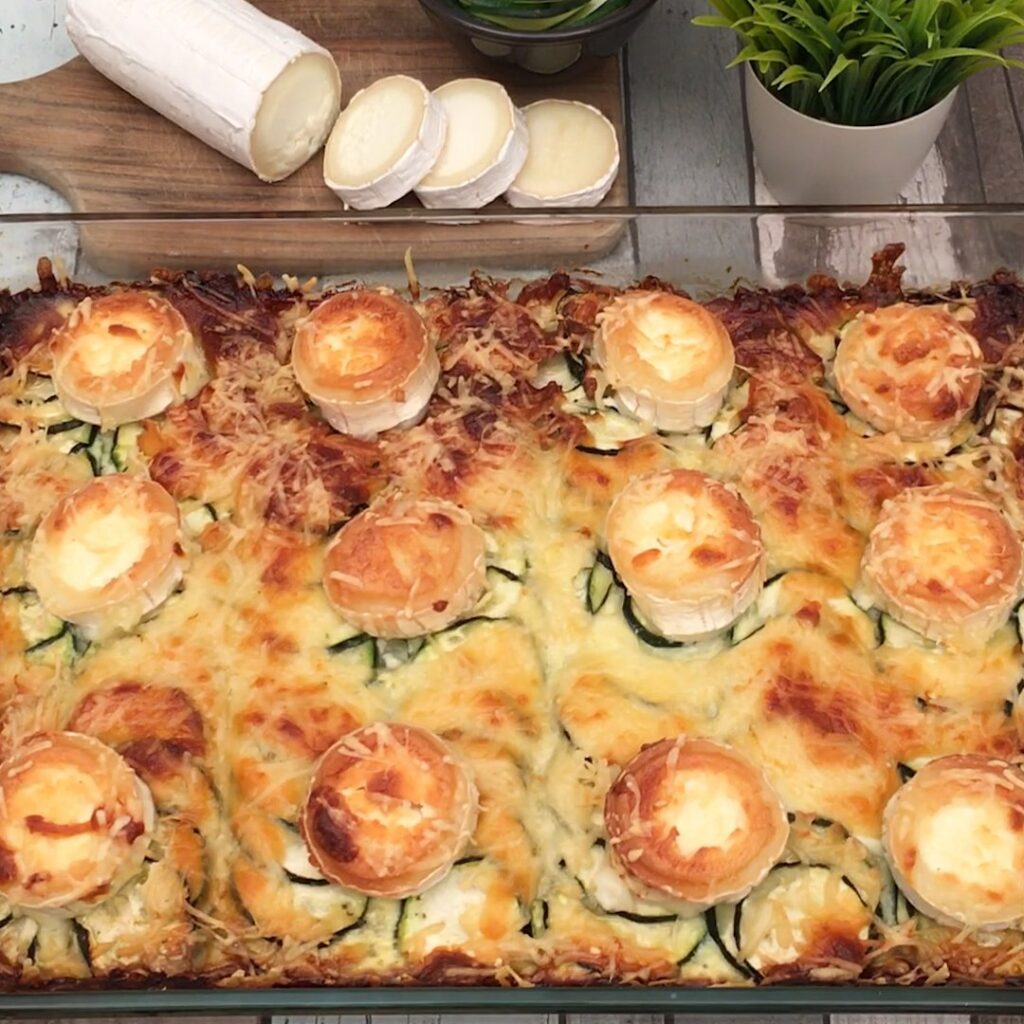 Gratin de courgettes au fromage de chèvre