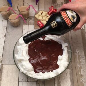 Mousse de chocolate e Baileys