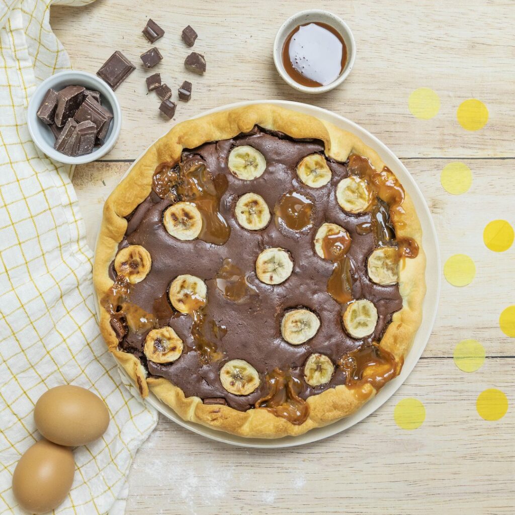 Tarte chocolat banane