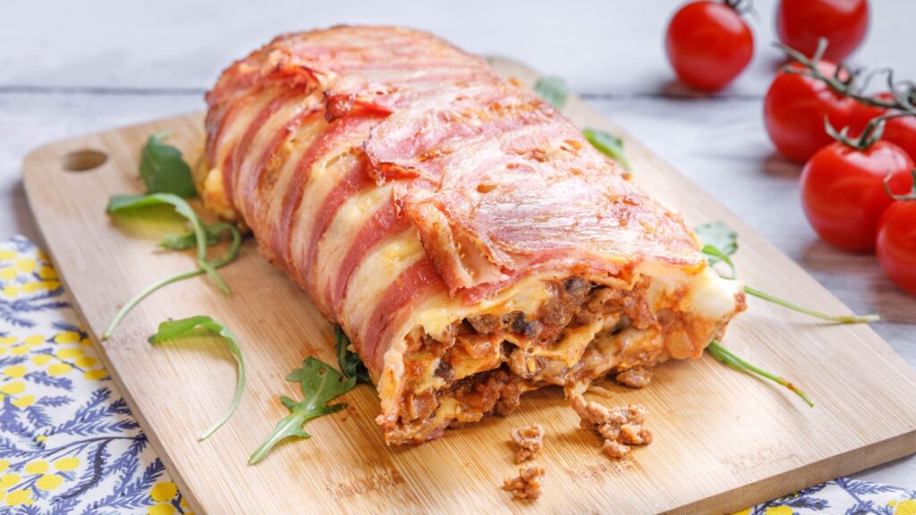 Bacon lasagna