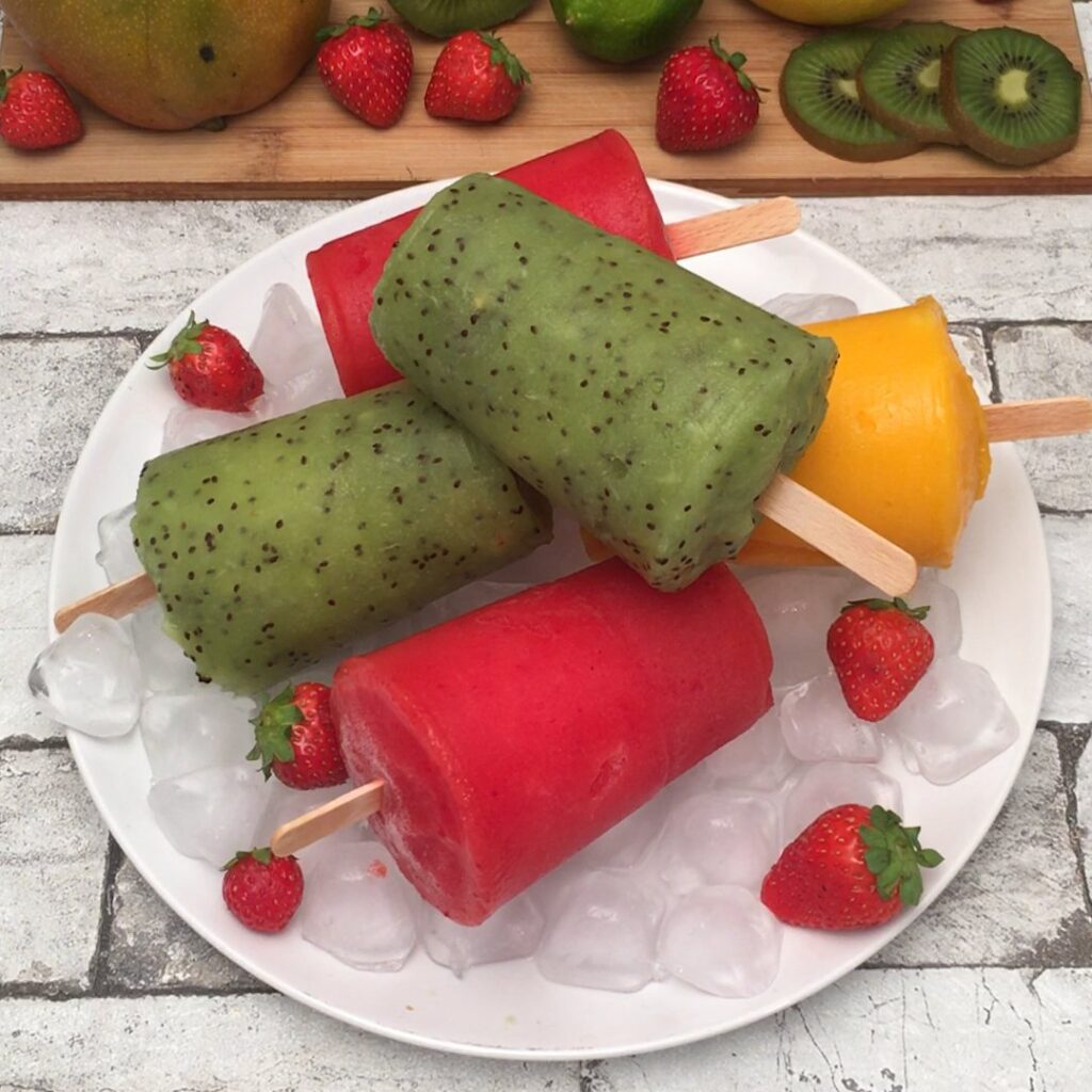 Paletas heladas multifrutas