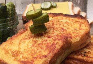 X-burguer no pão com manteiga