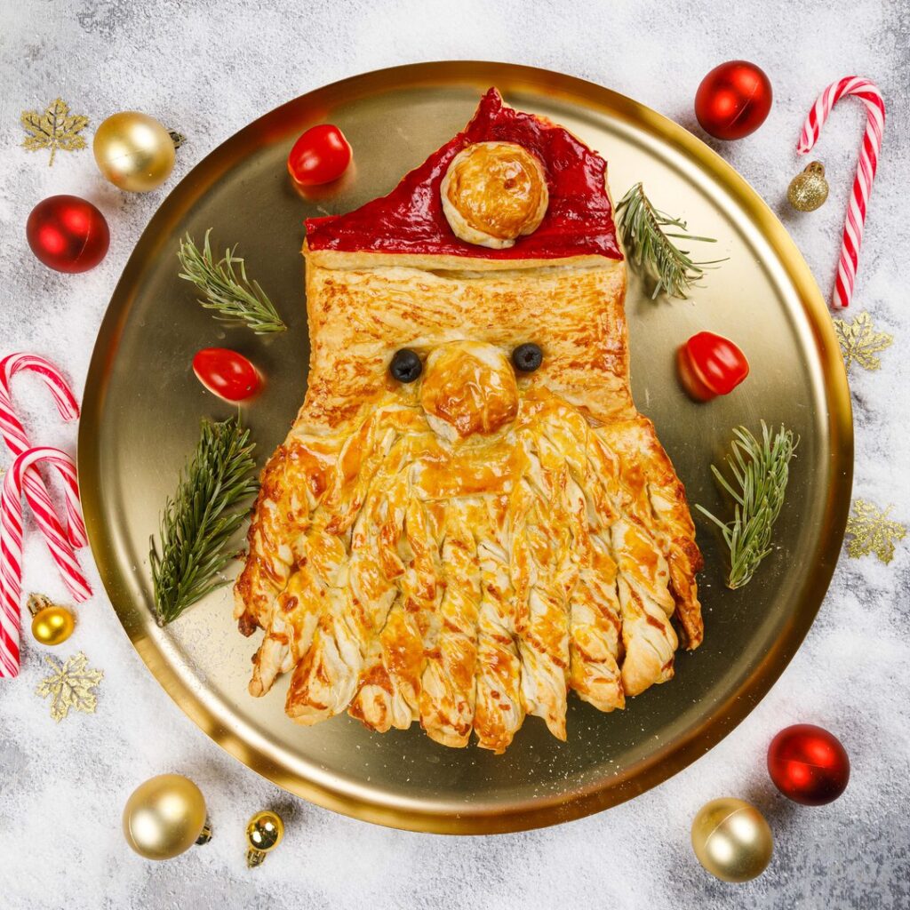 Weihnachtsmann-Feuilletée