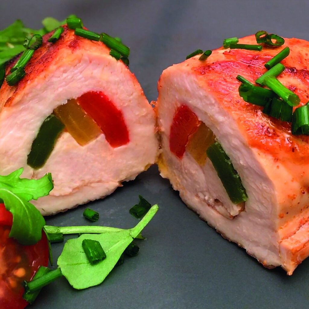 Pollo colorido