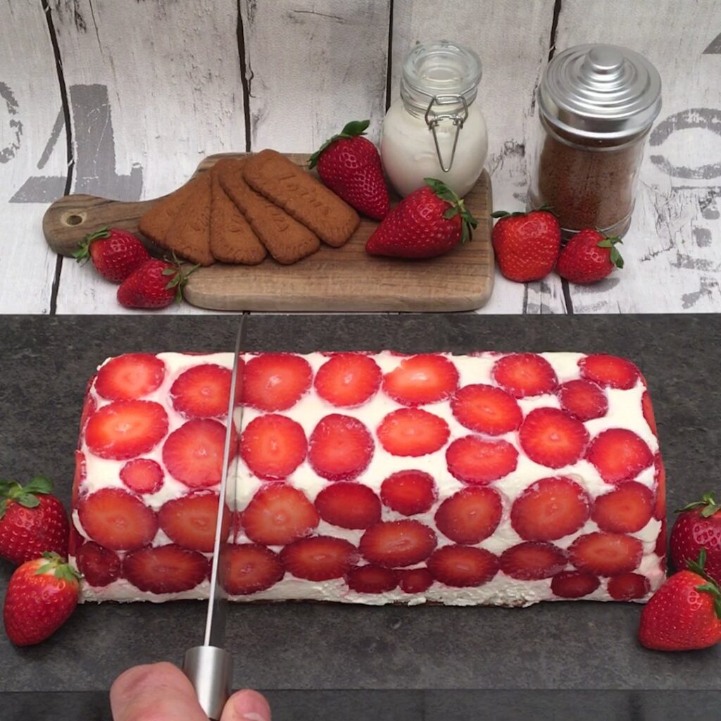 Strawberry Ice-cream Cake