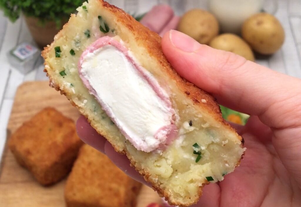 Beignets de pomme de terre carrés
