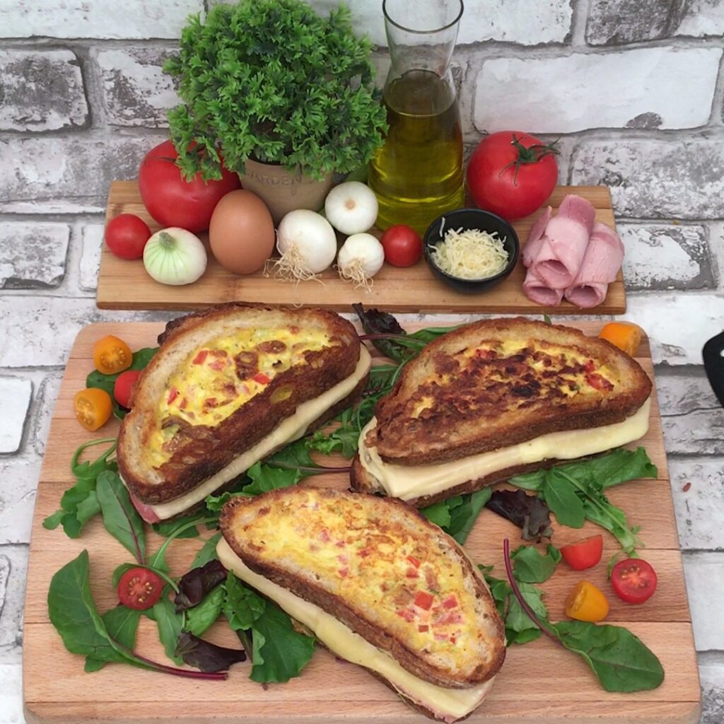 Toast frittata