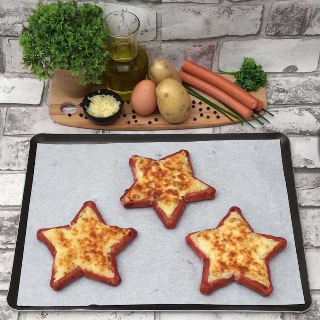 Salsichas estreladas