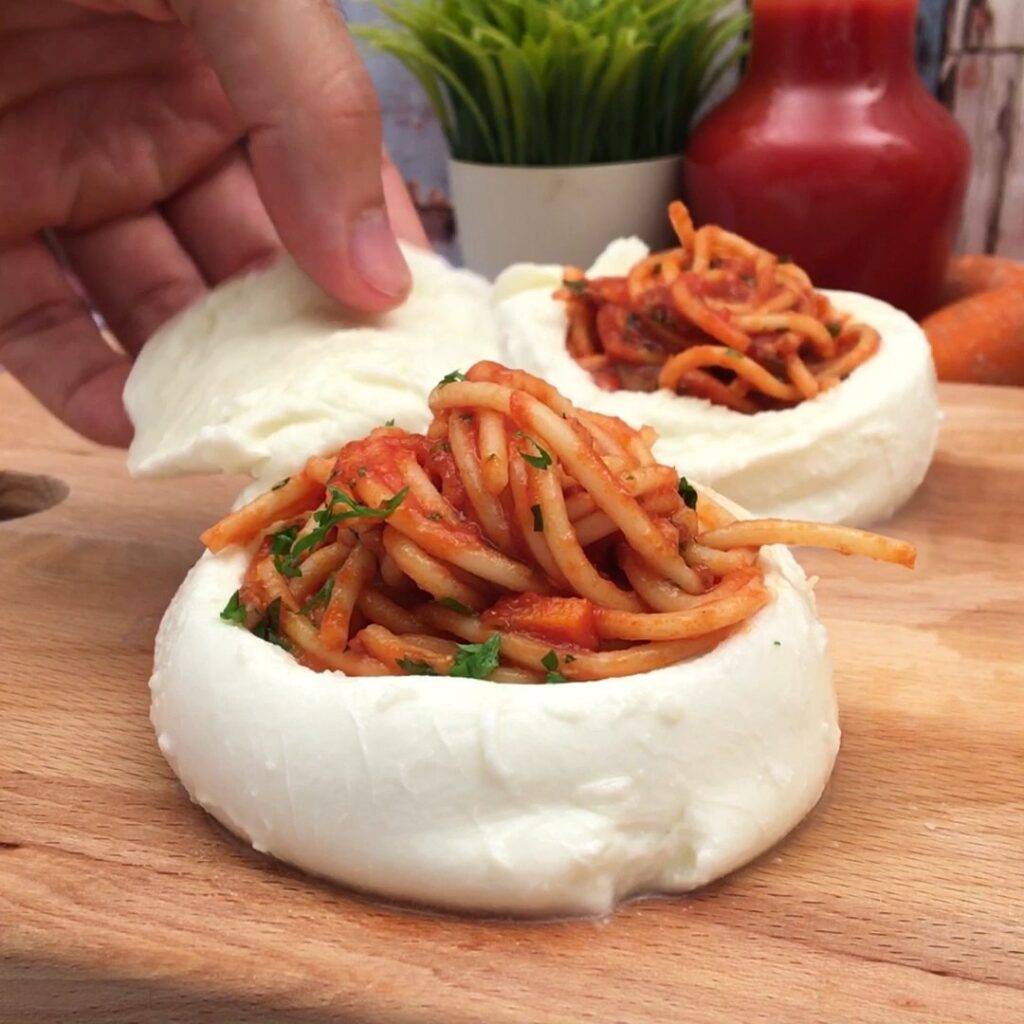 Cheesy Spaghetti Balls