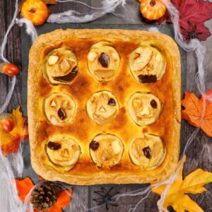 Tarte aux pommes Halloween