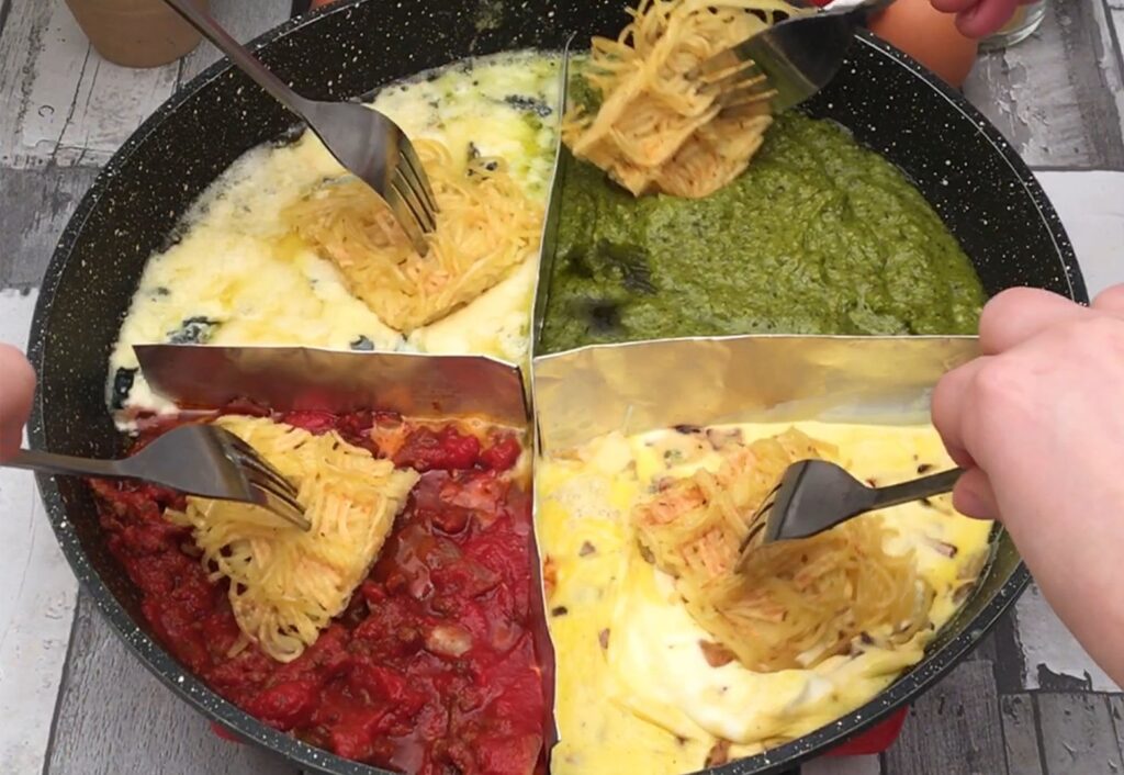 Frittata-fondue