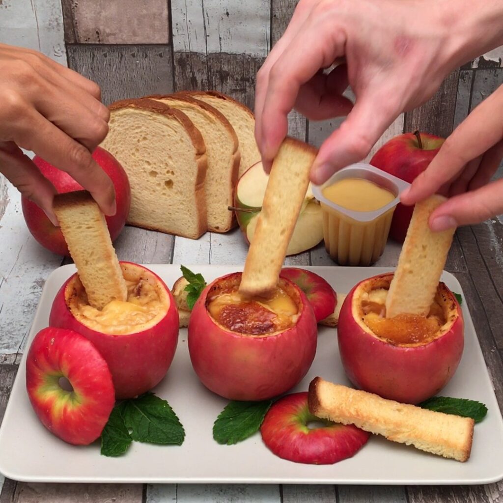 Pomme crème brûlée