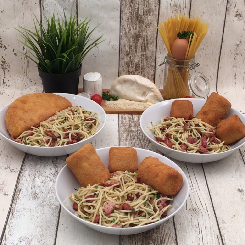 Spaghetti crousti-fondants