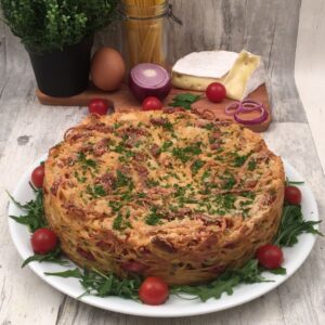 Gâteau de spaghetti fondant