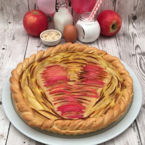 Tarte aux pommes Saint Valentin