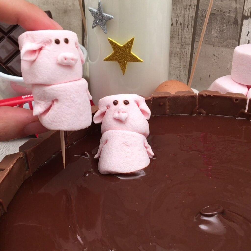 Bolo lago de chocolate