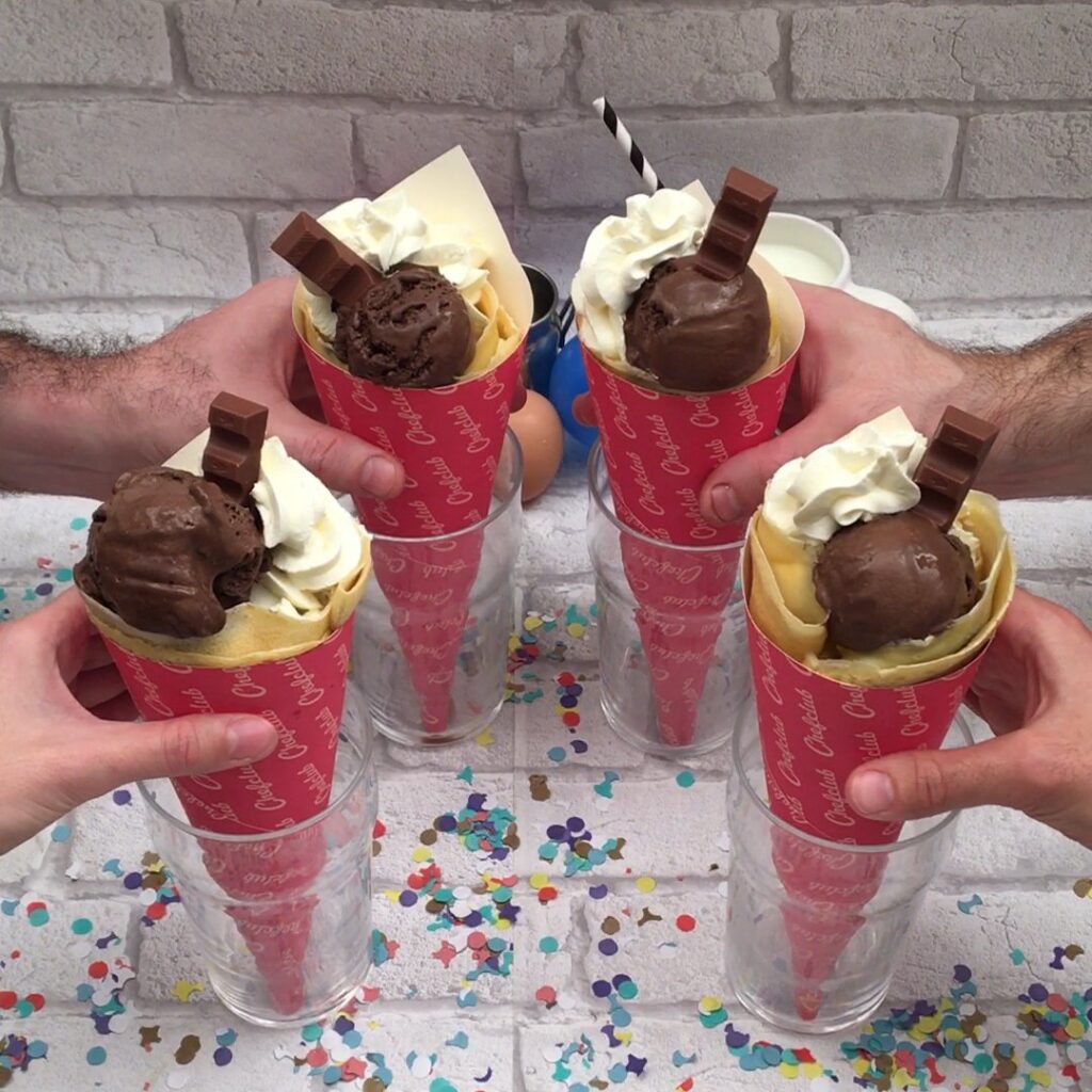 Cornet de crêpe gourmand