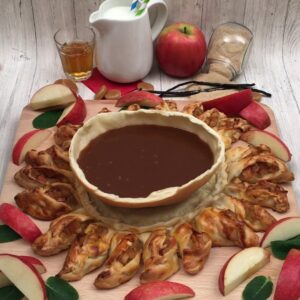 Tarta de manzanas caramelizadas