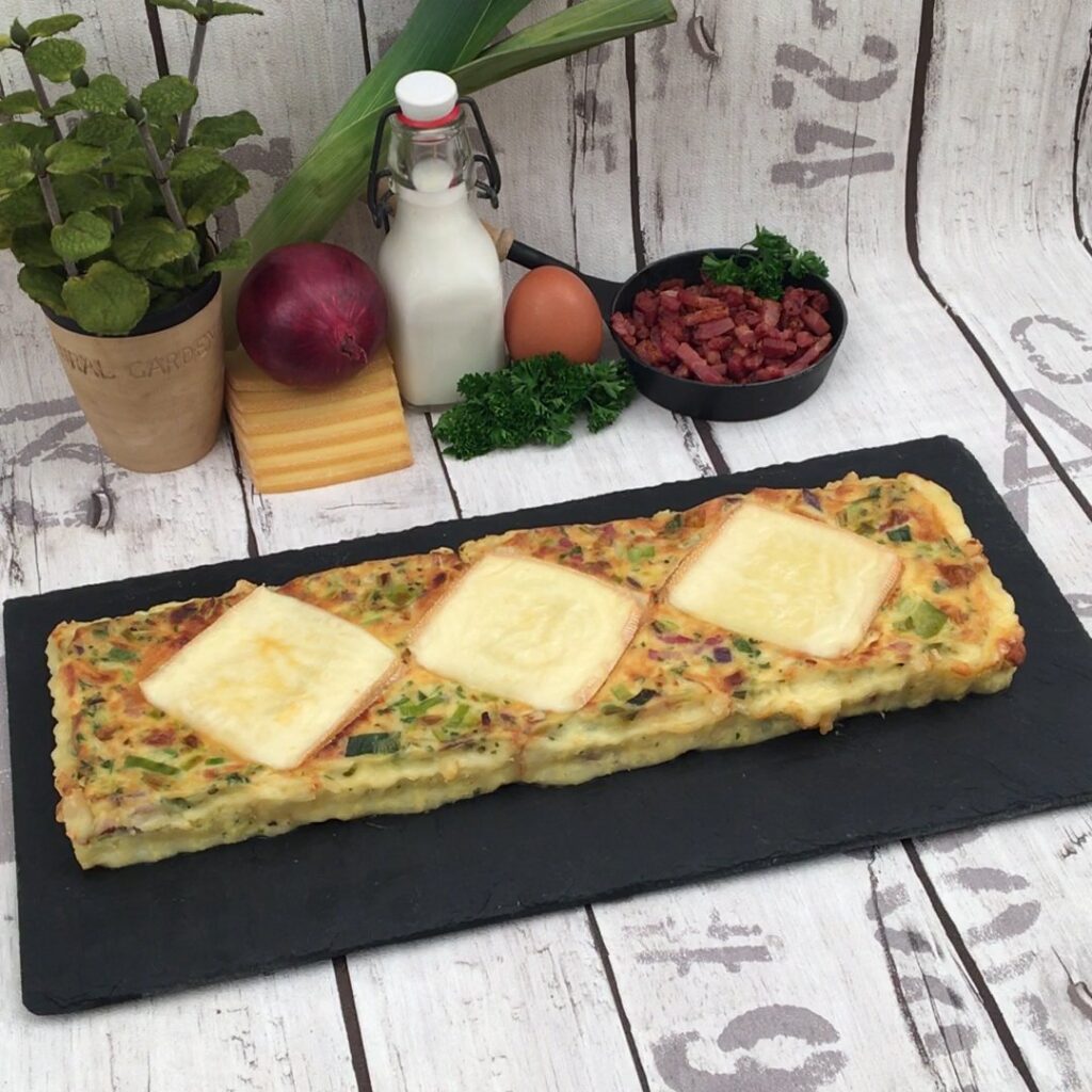 La quiche poireaux raclette