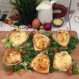 Mini croque-quiche