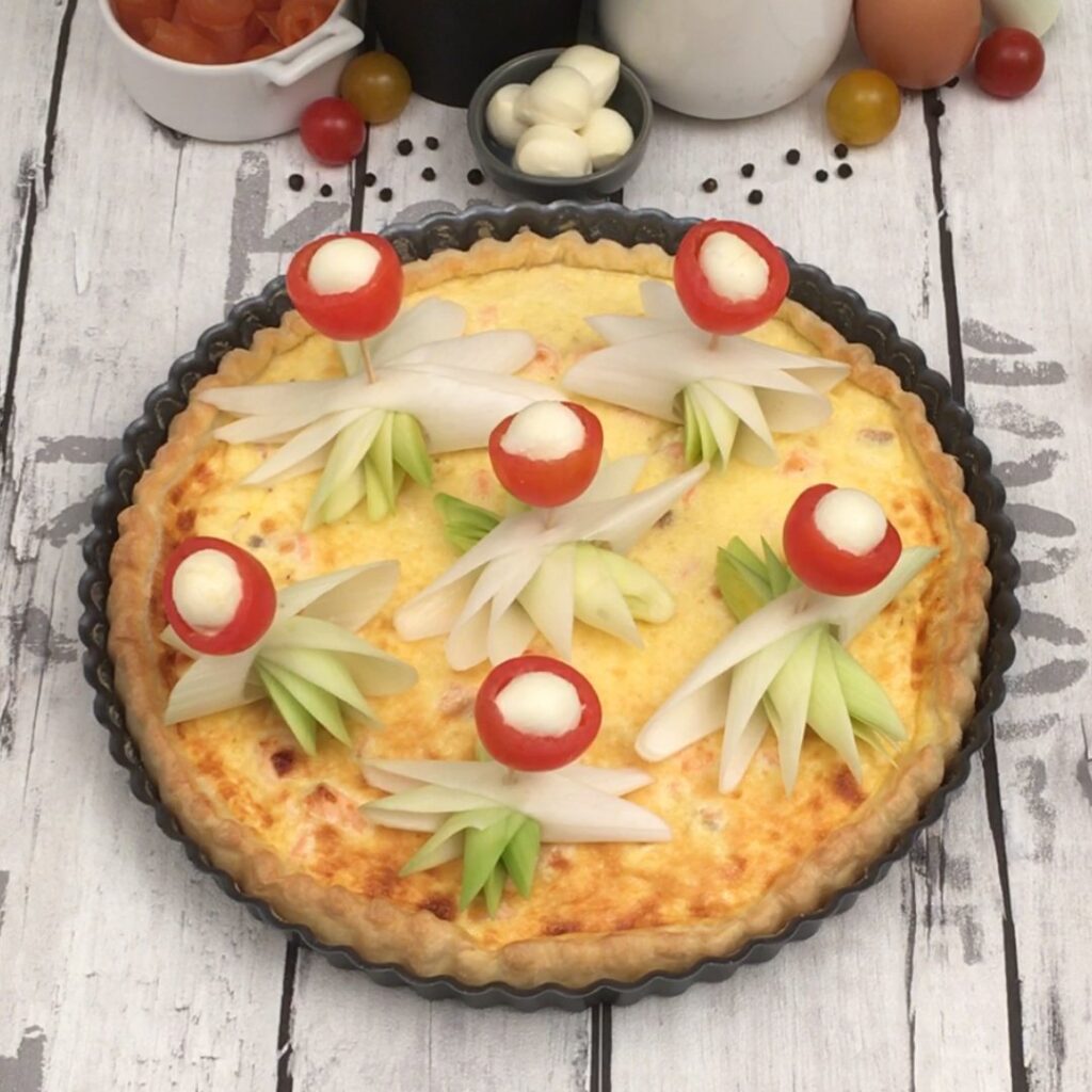 Quiche saumon poireaux
