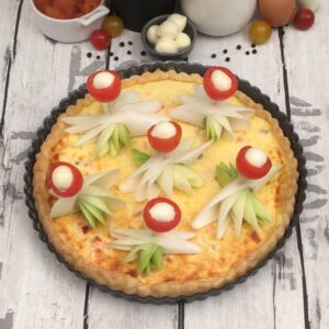 Quiche saumon poireaux