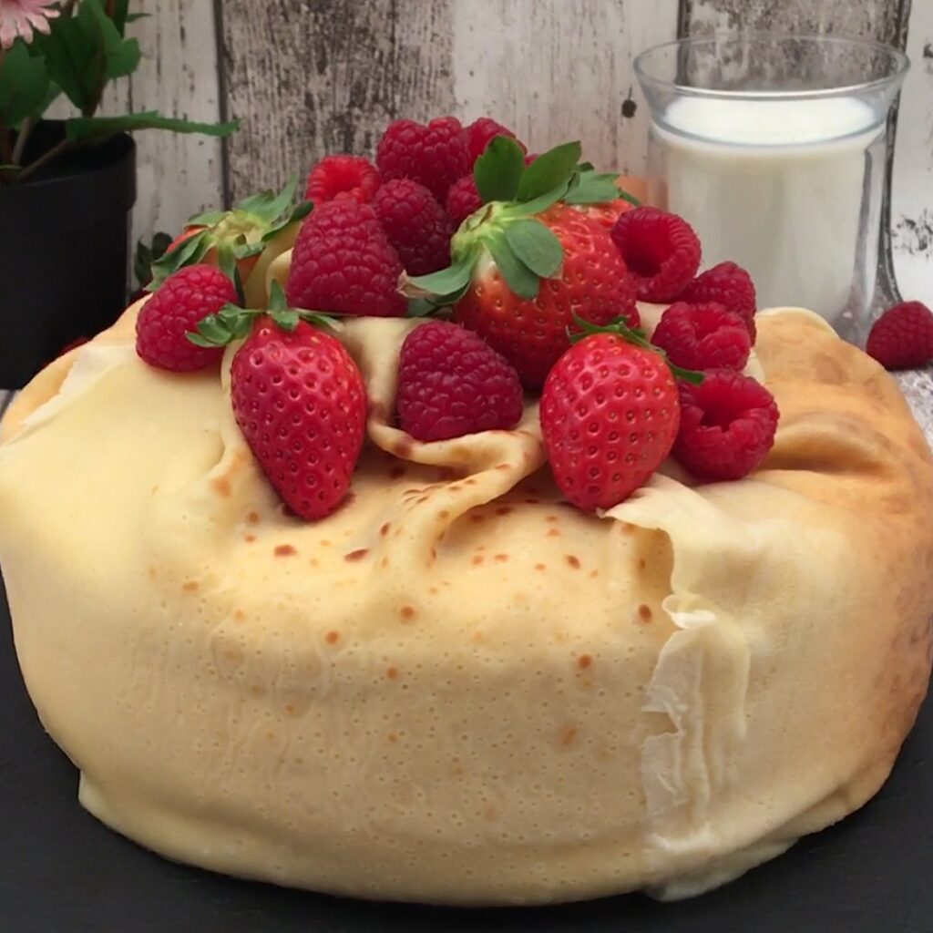 Torta di crêpe multistrato