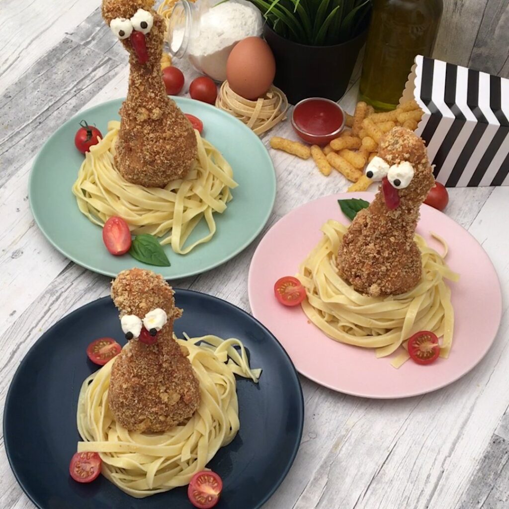 Cuisse de poulet rigolote