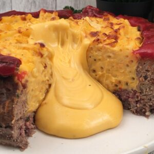 Macarrones con pastel de carne