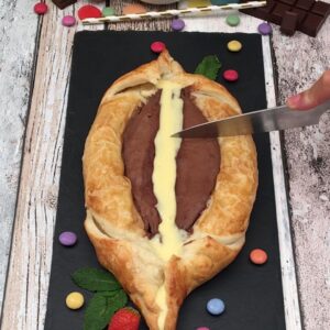 Gâteau feuilleté choco-banane