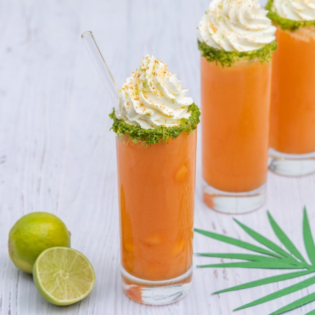 Cocktail melon Malibu glacé