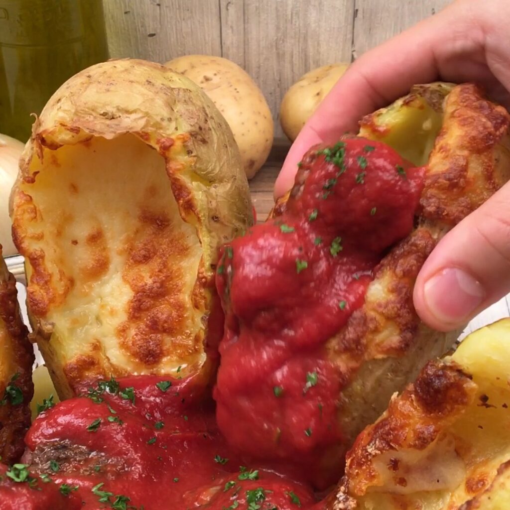 Gratin de pommes de terre boulettes
