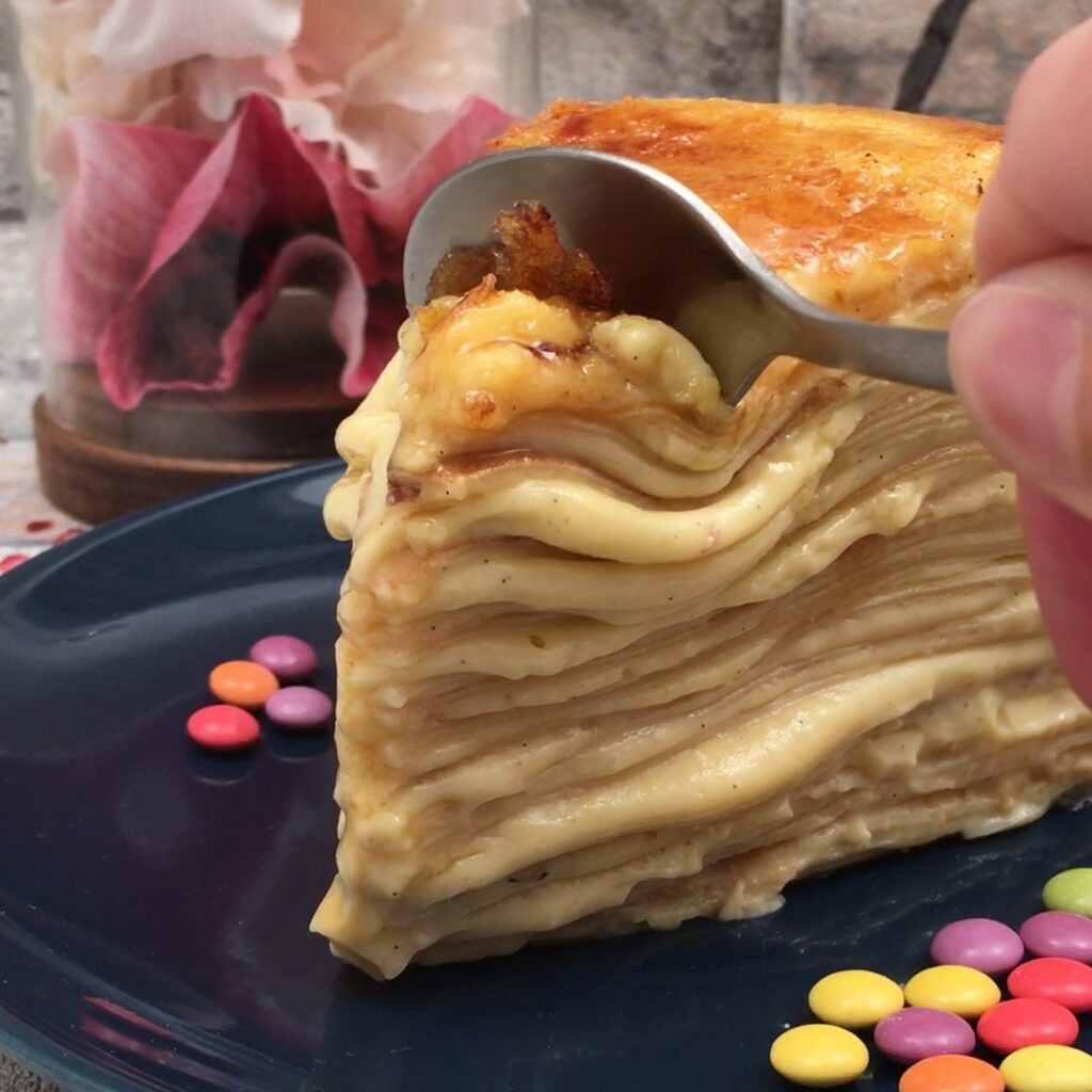 Crêpe Brulée Cake