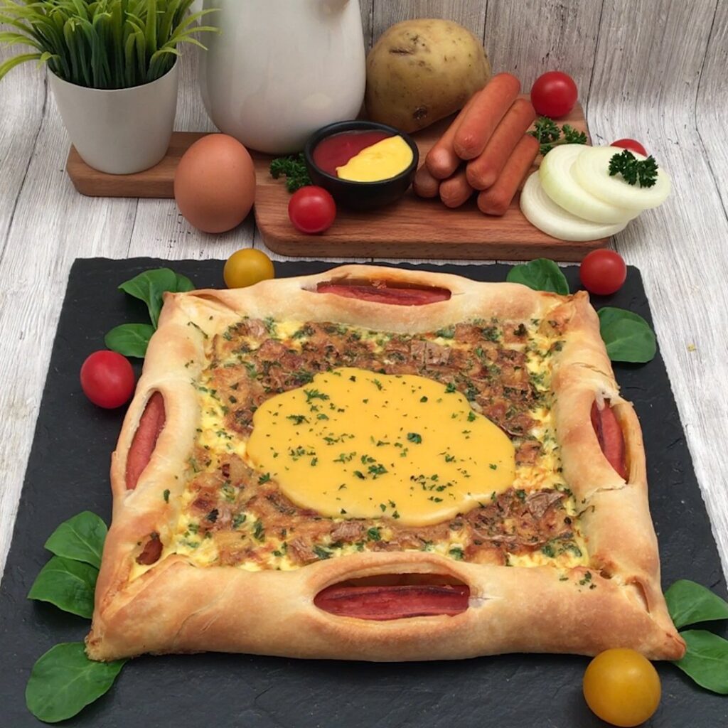 Quiche hot-dog