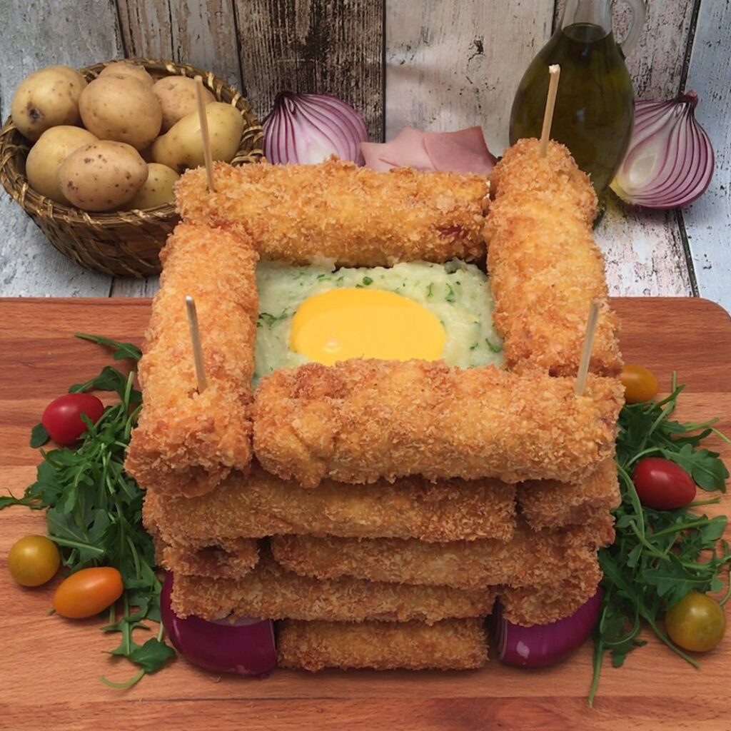 Le purée jambon de mamie version Jenga