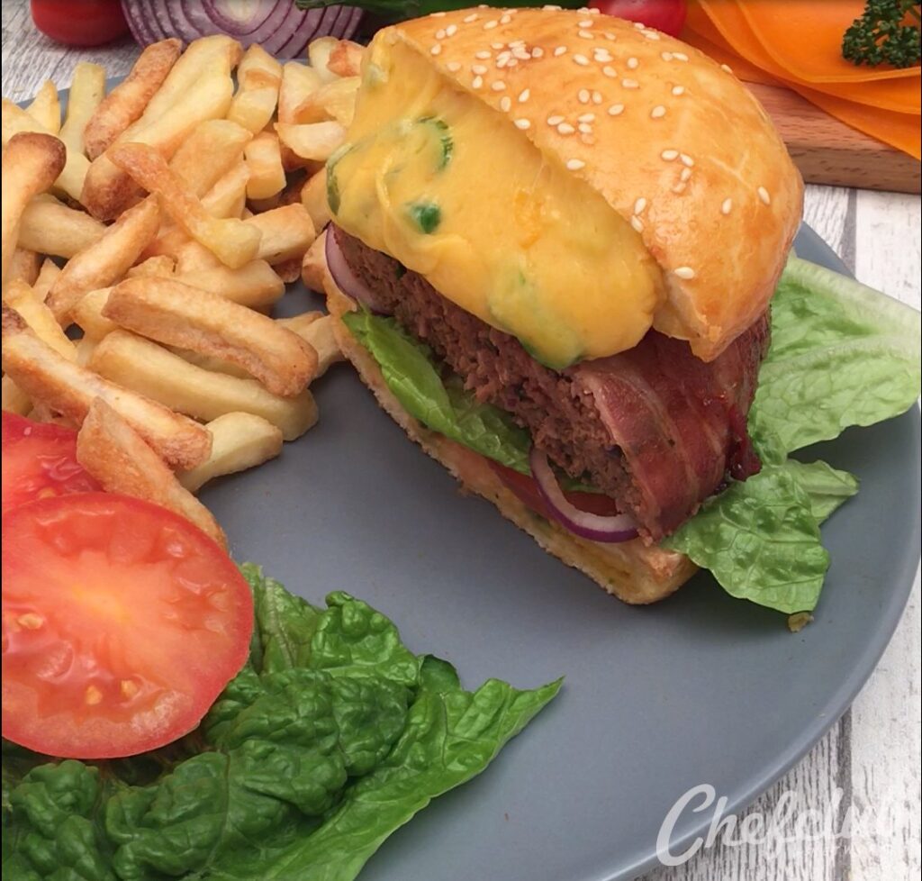XTRA-Cheesy Cheeseburger!