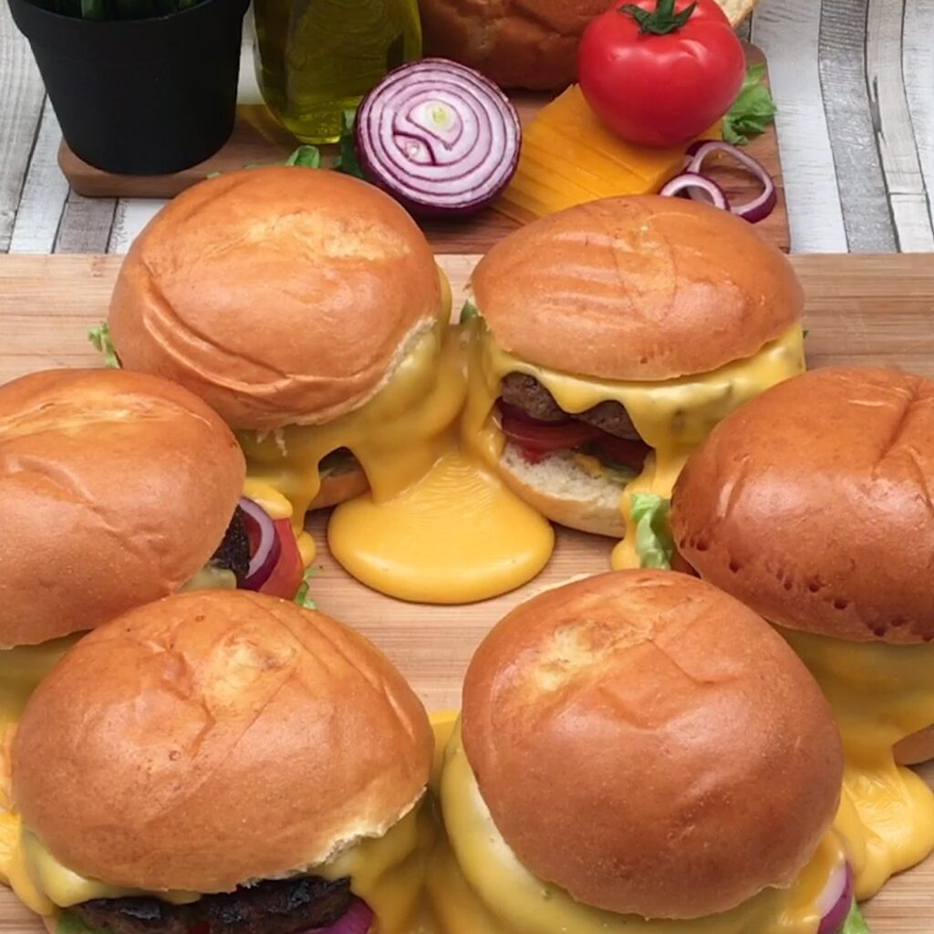 Burning Cheeseburger