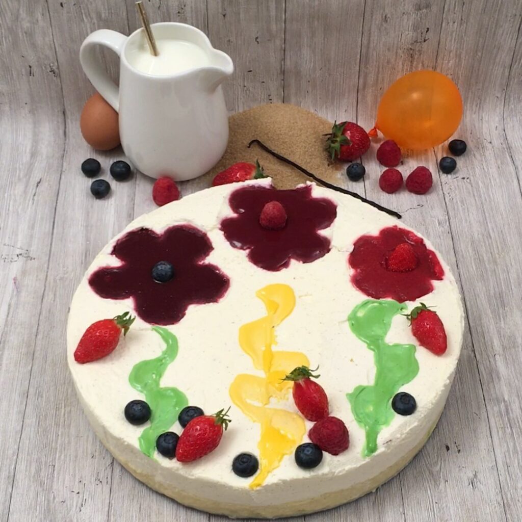 Gâteau 3 fleurs