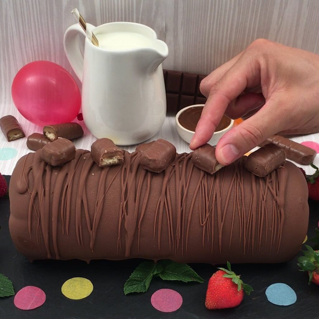 Giant Twix Ice Cream Cake