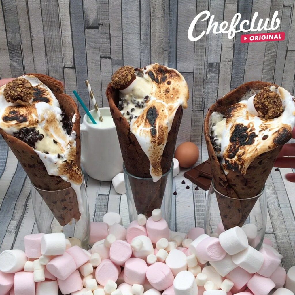 Flaming Marshmallow Ice Cream