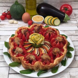 Torta ratatouille di verdure