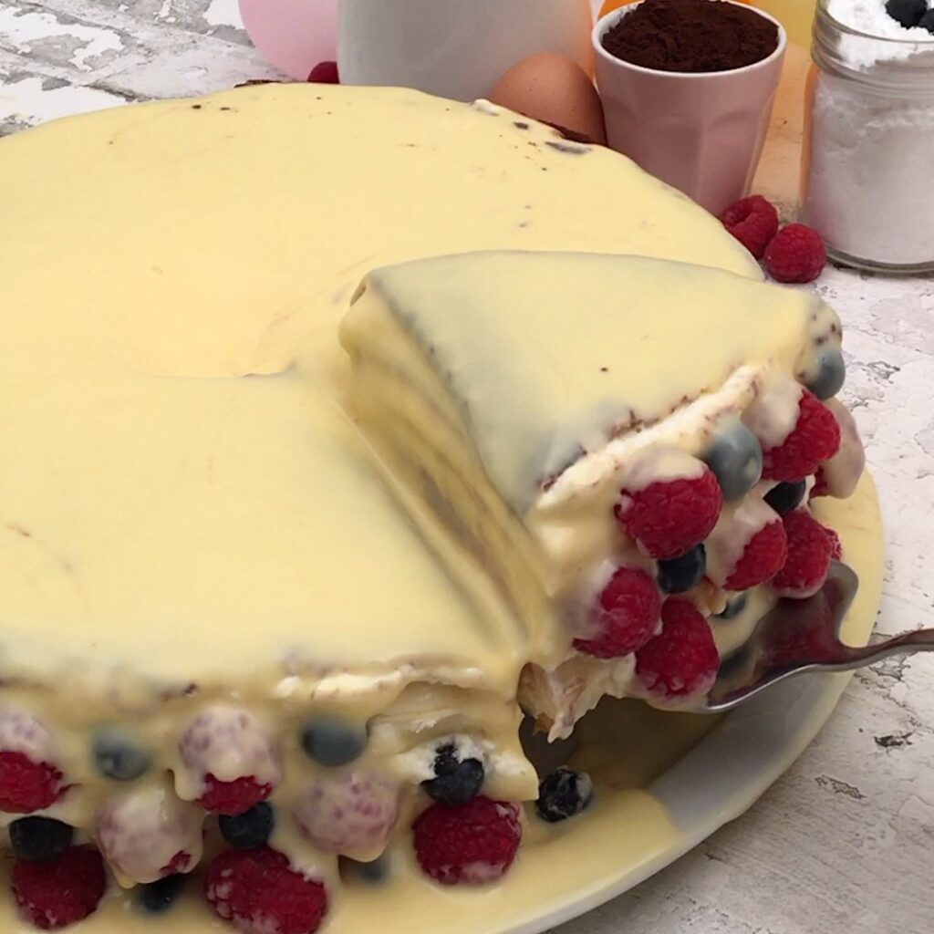 Gâteau de crêpes tiramisu