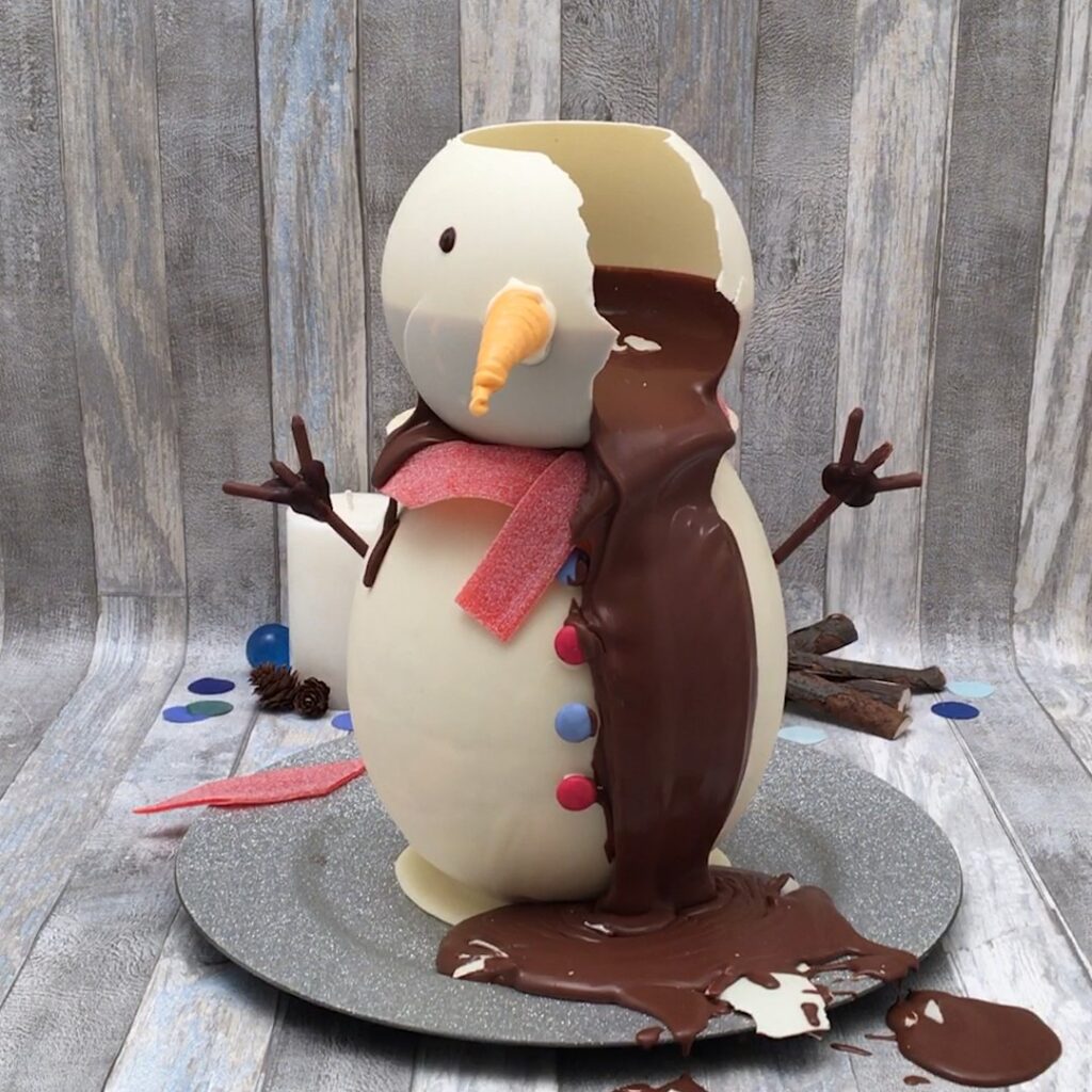 Fondue chocolat bonhomme des neiges