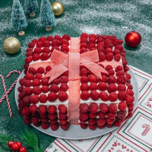Le gâteau cadeau de Noël