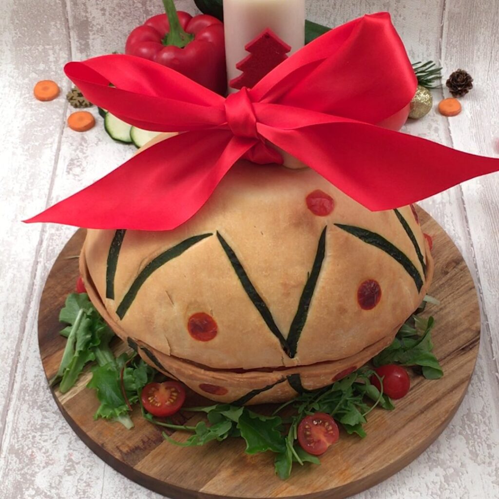 La boule de Noël pizza